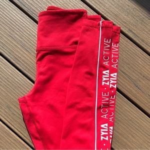 Zyia red leggings